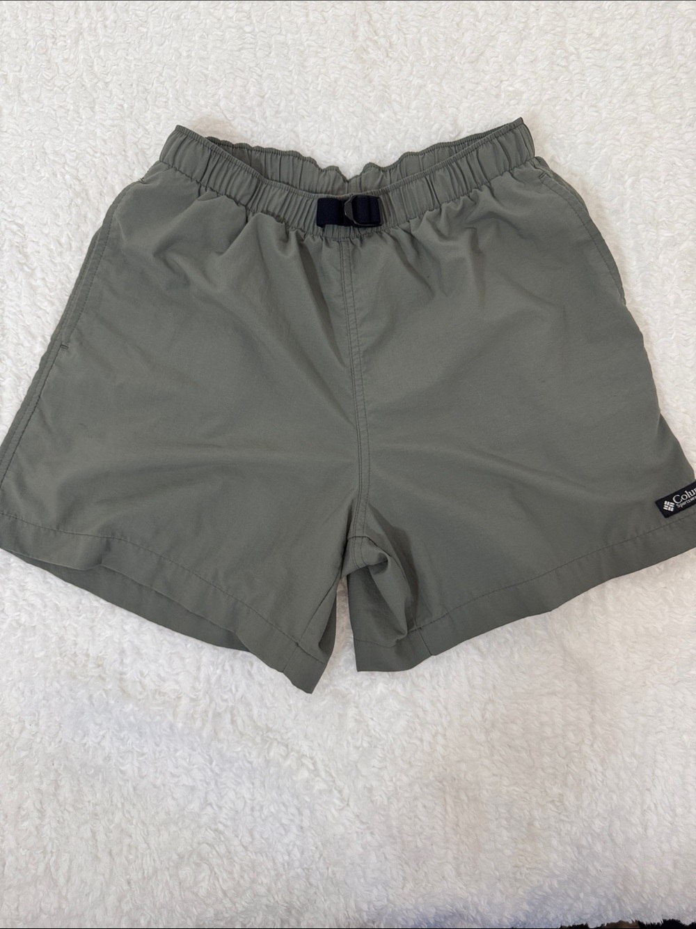 Columbia Sage Green Outdoor Drawstring Shorts